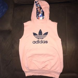 adidas Sweaters - ADIDAS peach sleeveless hoodie adidas Sweaters - ADIDAS peach sleeveless hoodie